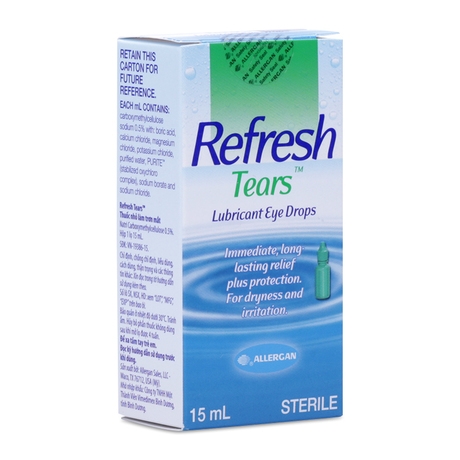 THUỐC NHỎ MẮT LÀM TRƠN MẮT REFRESH TEARS (15ML)