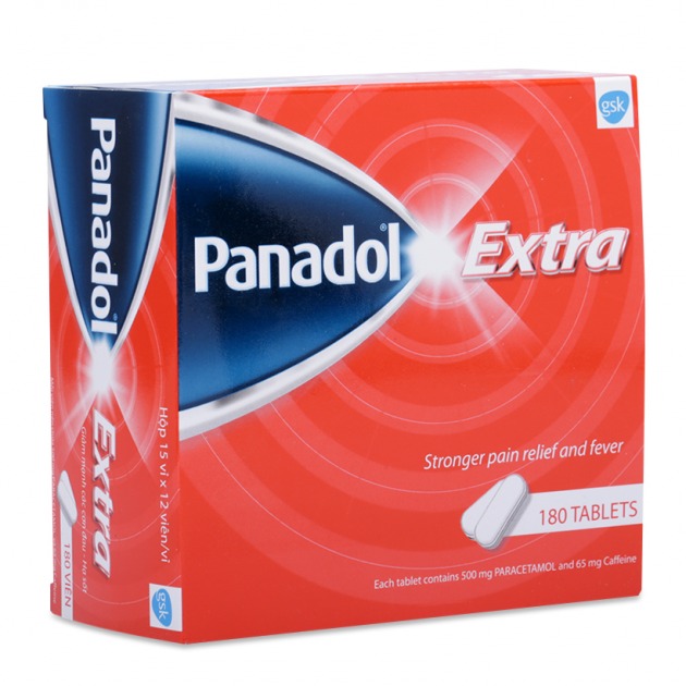 THUỐC ĐIỀU TRỊ GIẢM CÁC CƠN ĐAU - HẠ SỐT PANADOL EXTRA (180 VIÊN/HỘP)